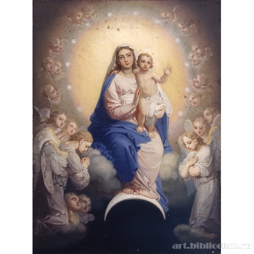Богоматерь с младенцем в сонме ангелов