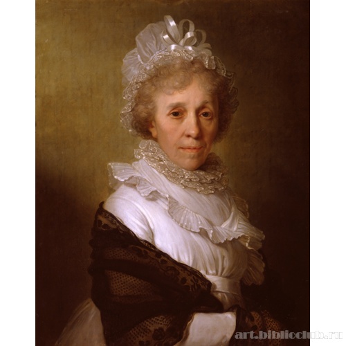 Портрет пожилой женщины в белом чепце