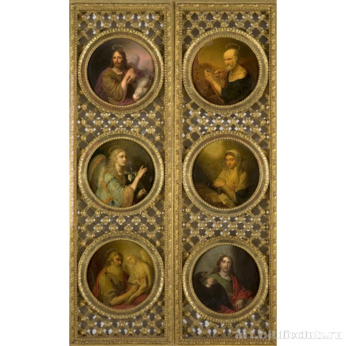 Богоматерь и архангел Гавриил. Четыре евангелиста